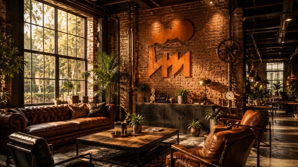 Loungeruimte in het fabriekskantoor van Fabriek Eigenwijs